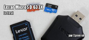 ZeDen teste la carte micro SD Lexar 128 Go 633X