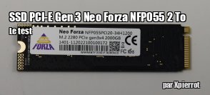 ZeDen teste le SSD PCI-E Gen 3 Neo Forza NFP055 2 To