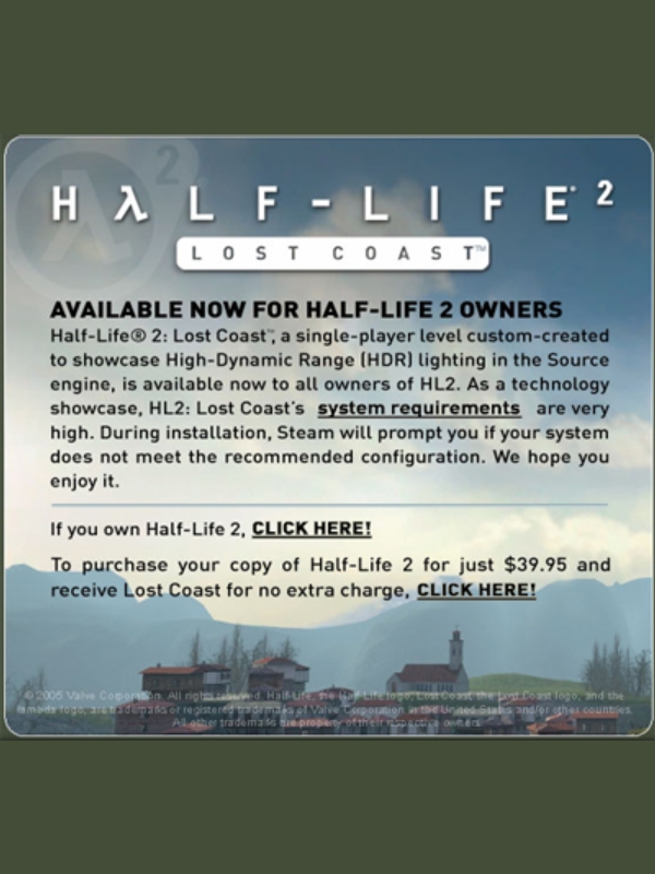 Bote de Half-Life 2 : Lost Coast