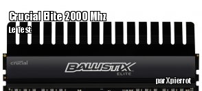 Zeden teste la RAM Crucial Elite DDR3 PC 16000 2x4 Go