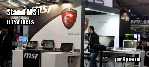 IT partners :  le stand de MSI