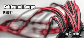 ZeDen teste la connectique pour alimentation modulaire Cablemod Rouge