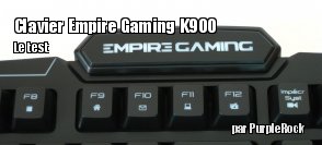 Test] Clavier Empire Gaming K900