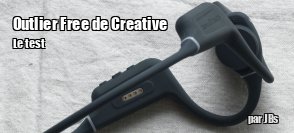 ZeDen teste le casque  conduction osseuse sans fil Outlier Free de Creative