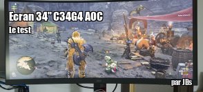 ZeDen teste l'cran incurv CU34G4 d'AOC