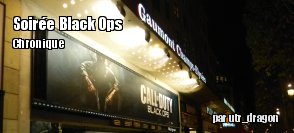 [Chronique]Soirée de lancement Call of Duty : Black Ops